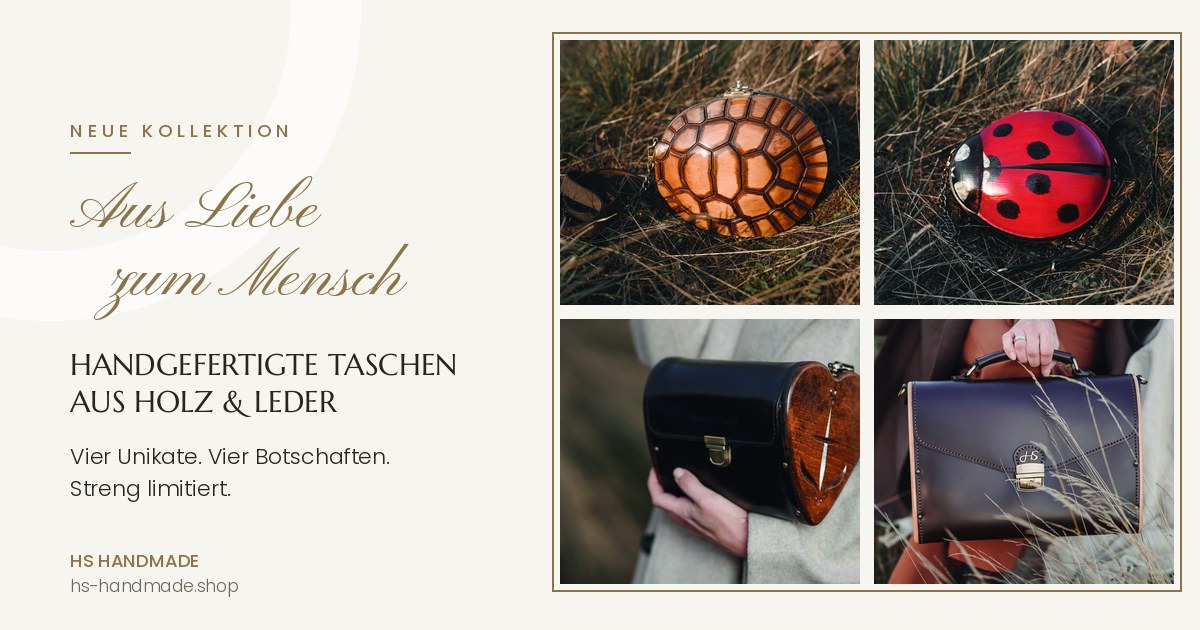 christliche handtaschen kollektion aus liebe zum mensch